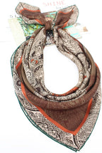 100% Silk Scarf 43" Large Square Lightweight Headscarf& Shawl–Women Hair Wraps-With Gift Packed