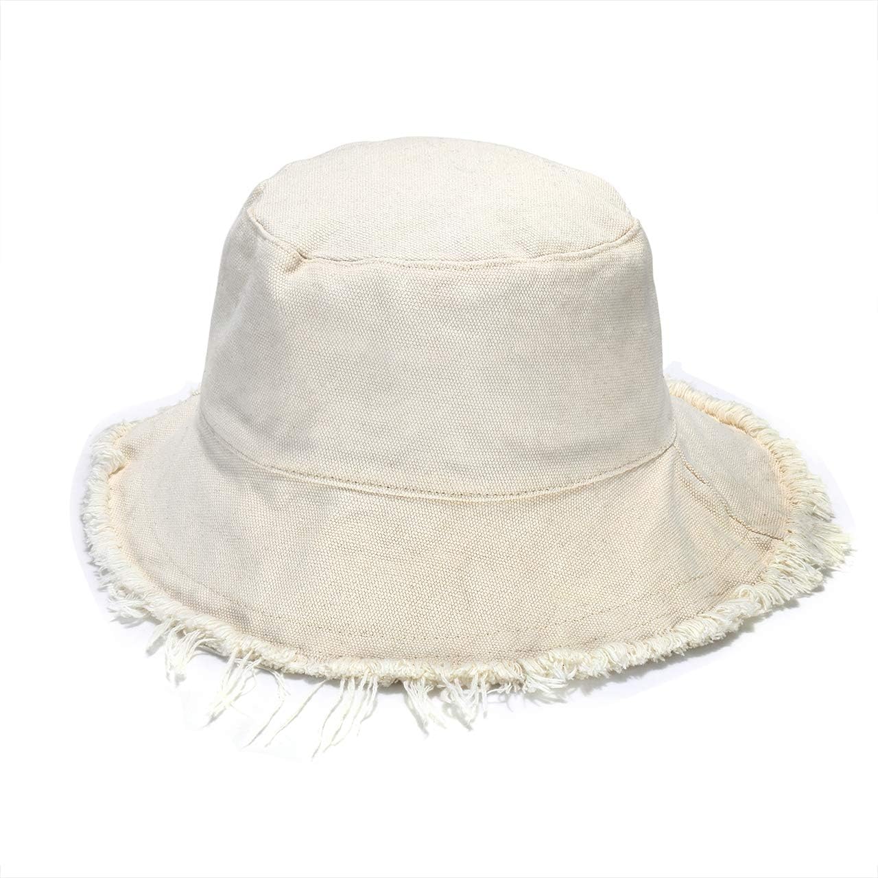 Sun Hats for Women Summer Casual Wide Brim Cotton Bucket Hat Beach Vacation Travel Accessories