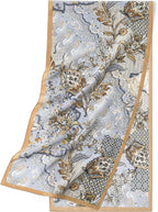 100% Mulberry Silk Women's 55”*14” Long Scarf Headscarf and Neck Scarf - Rectangular Hair Towel with Gift Packed